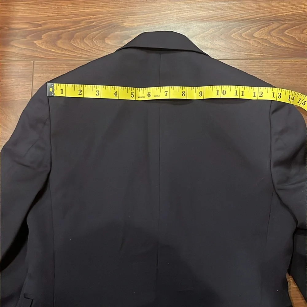 Lord & Taylor Boys Elegant Black Blazer with Gold Buttons Size 8R